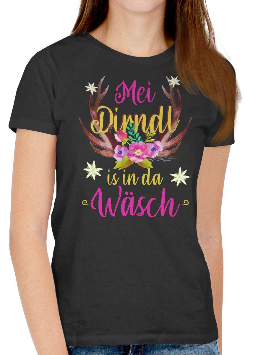 Shirtracer Mei Dirndl is in da Wäsch - Hirschgeweih Shirts & Mehr Shirtracer Zeitbegrenzte Promotion