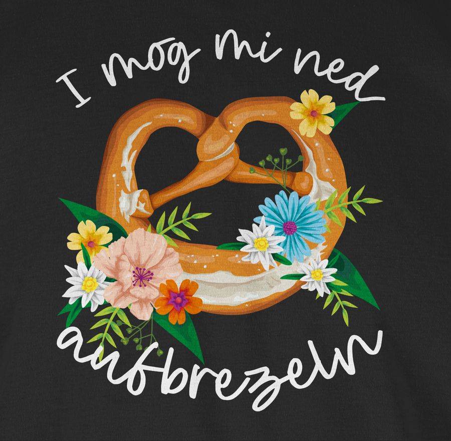 Shirtracer I mog mi ned aufbrezeln! - weiß: T-Shirt Turnbeutel Shirtracer Sonderangebot der Fabrik