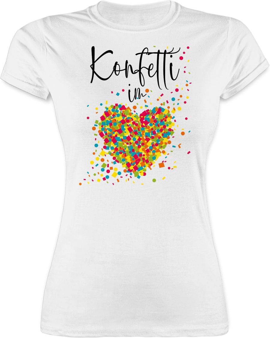 Shirtracer Konfetti im Herzen Kalligrafie - schwarz Shirts & Mehr Shirtracer Bis zu 55% Rabatt