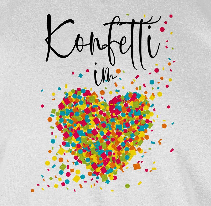 Shirtracer Konfetti im Herzen Kalligrafie - schwarz Shirts & Mehr Shirtracer Bis zu 55% Rabatt