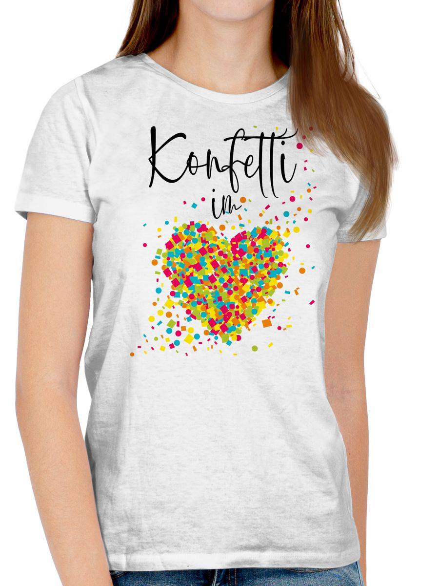 Shirtracer Konfetti im Herzen Kalligrafie - schwarz Shirts & Mehr Shirtracer Bis zu 55% Rabatt