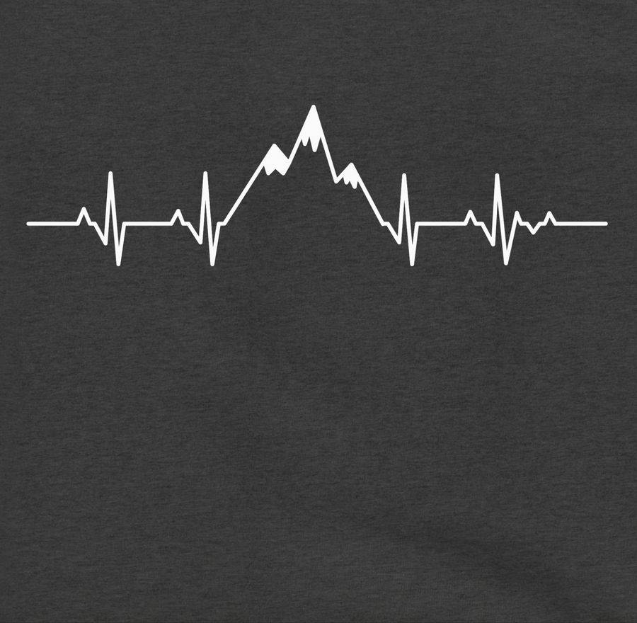 Shirtracer Herzschlag Berge: T-Shirt Gym Bag Shirtracer Fabrikladen