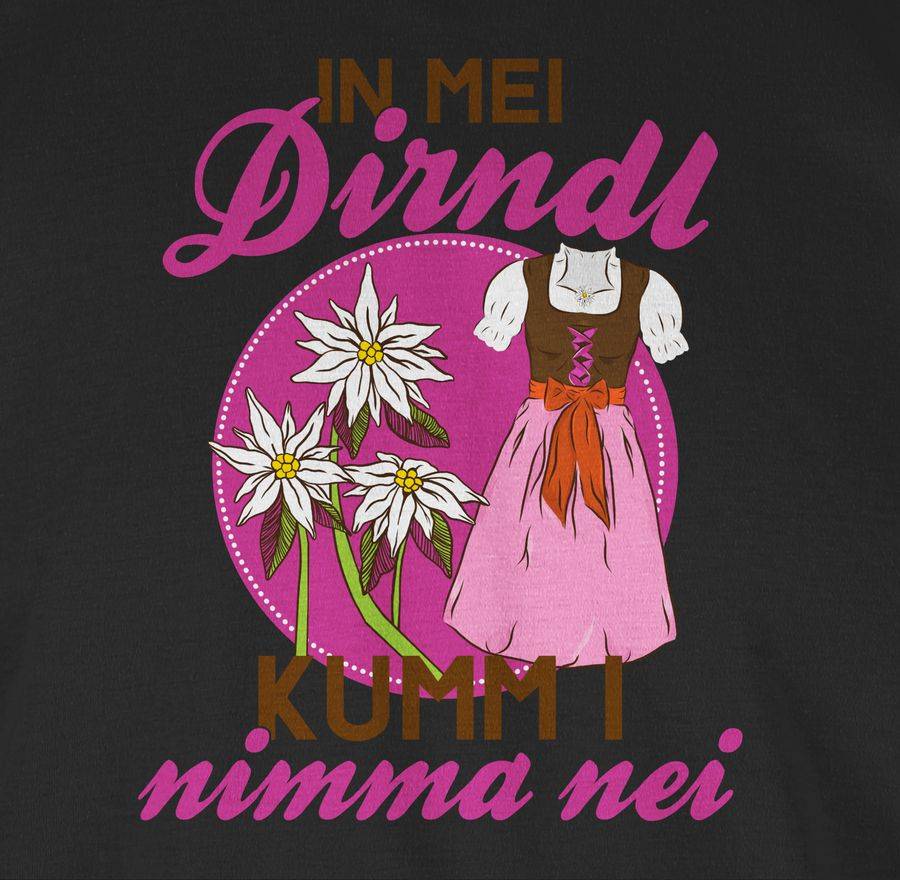 Shirtracer In mei Dirndl kumm I nimma nei - braun fuchsia Shirts & Mehr Shirtracer zollfrei