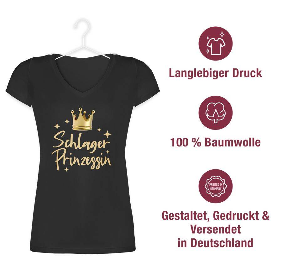 Shirtracer Schlager Prinzessin - Schlagerparty Konzert Volksmusik Shirts & Mehr Shirtracer Rabatte dieses Monats
