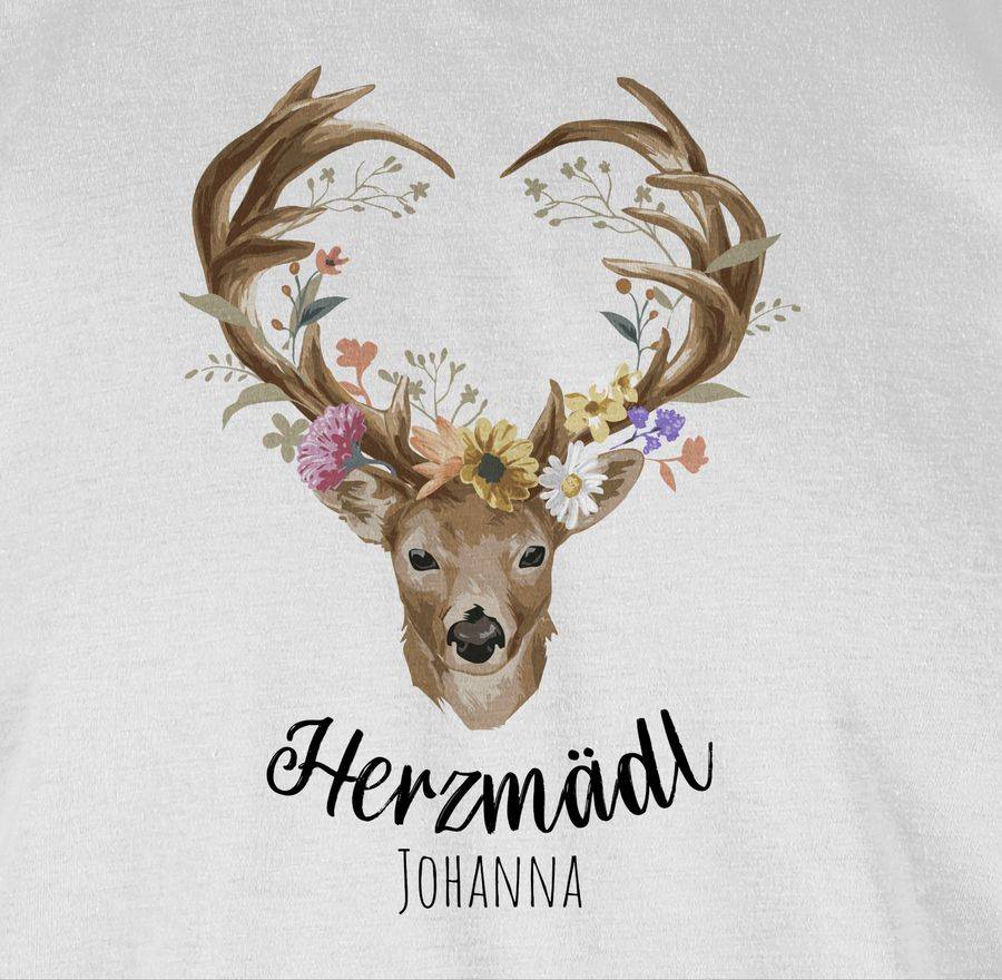 Shirtracer Herzmädl Hirsch Geweih Hirschgeweih Madl Shirts & Mehr Shirtracer Kostenloser Versand