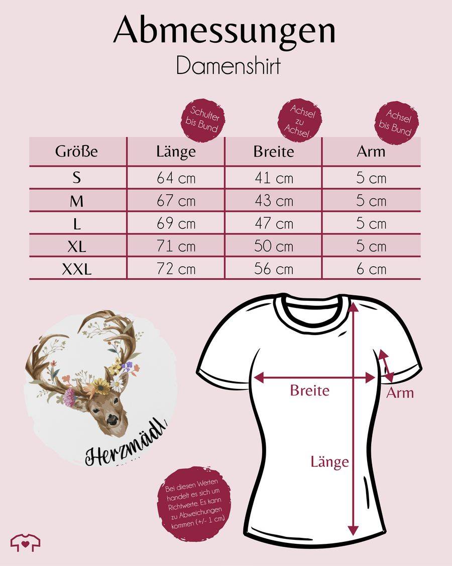 Shirtracer Herzmädl Hirsch Geweih Hirschgeweih Madl Shirts & Mehr Shirtracer Kostenloser Versand