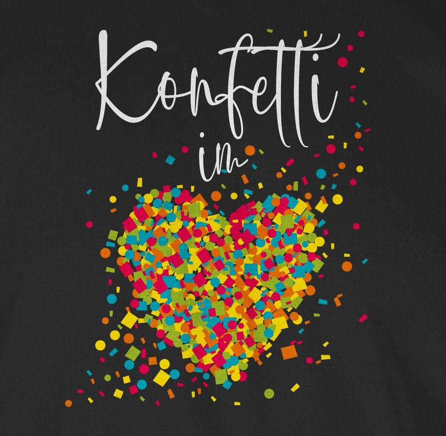 Shirtracer Konfetti im Herzen Kalligrafie - weiß Shirts & Mehr Shirtracer Sonderangebot
