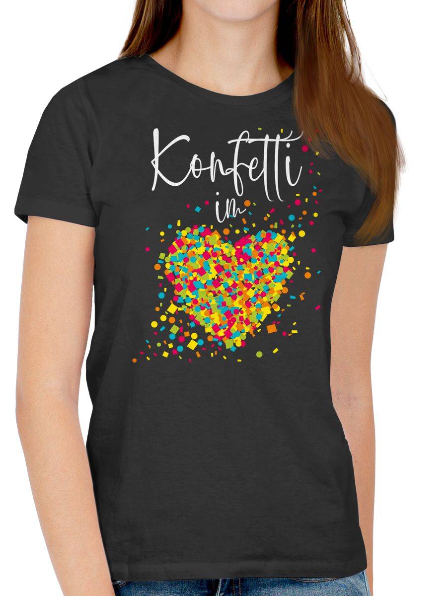 Shirtracer Konfetti im Herzen Kalligrafie - weiß Shirts & Mehr Shirtracer Sonderangebot