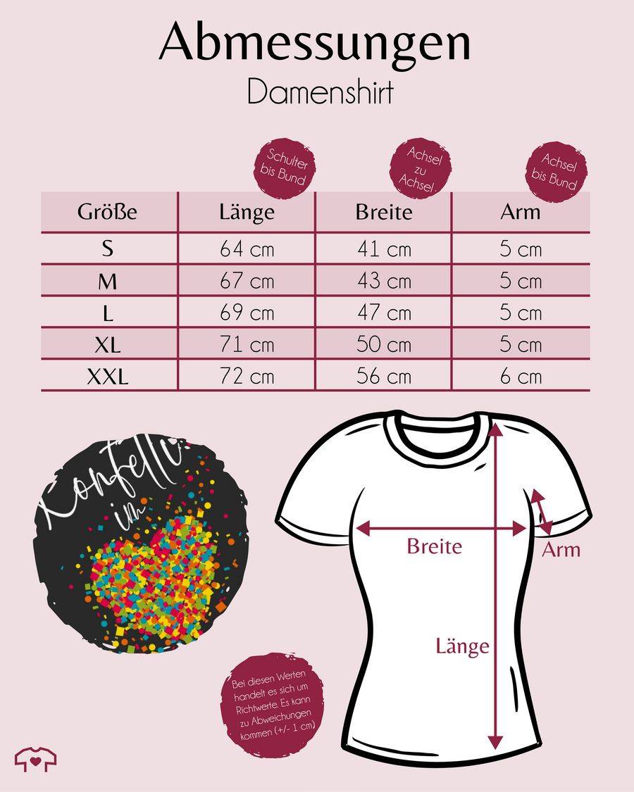Shirtracer Konfetti im Herzen Kalligrafie - weiß Shirts & Mehr Shirtracer Sonderangebot