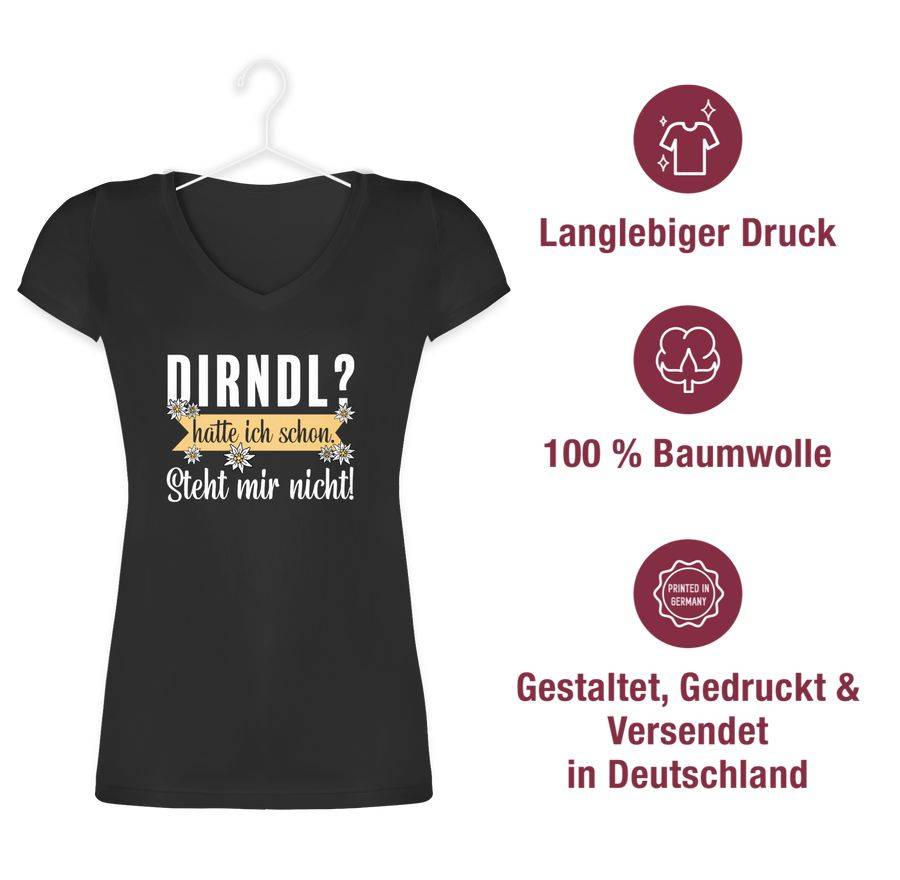 Shirtracer Dirndl - hatte ich schon steht mir nicht Shirts & Mehr Shirtracer Günstig kaufen