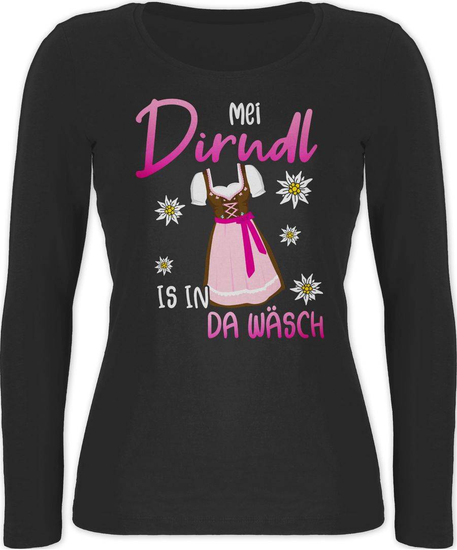Shirtracer Mei Dirndl is in da Wäsch Edelweiss Weiss Shirts & Mehr Shirtracer Versandkostenfrei