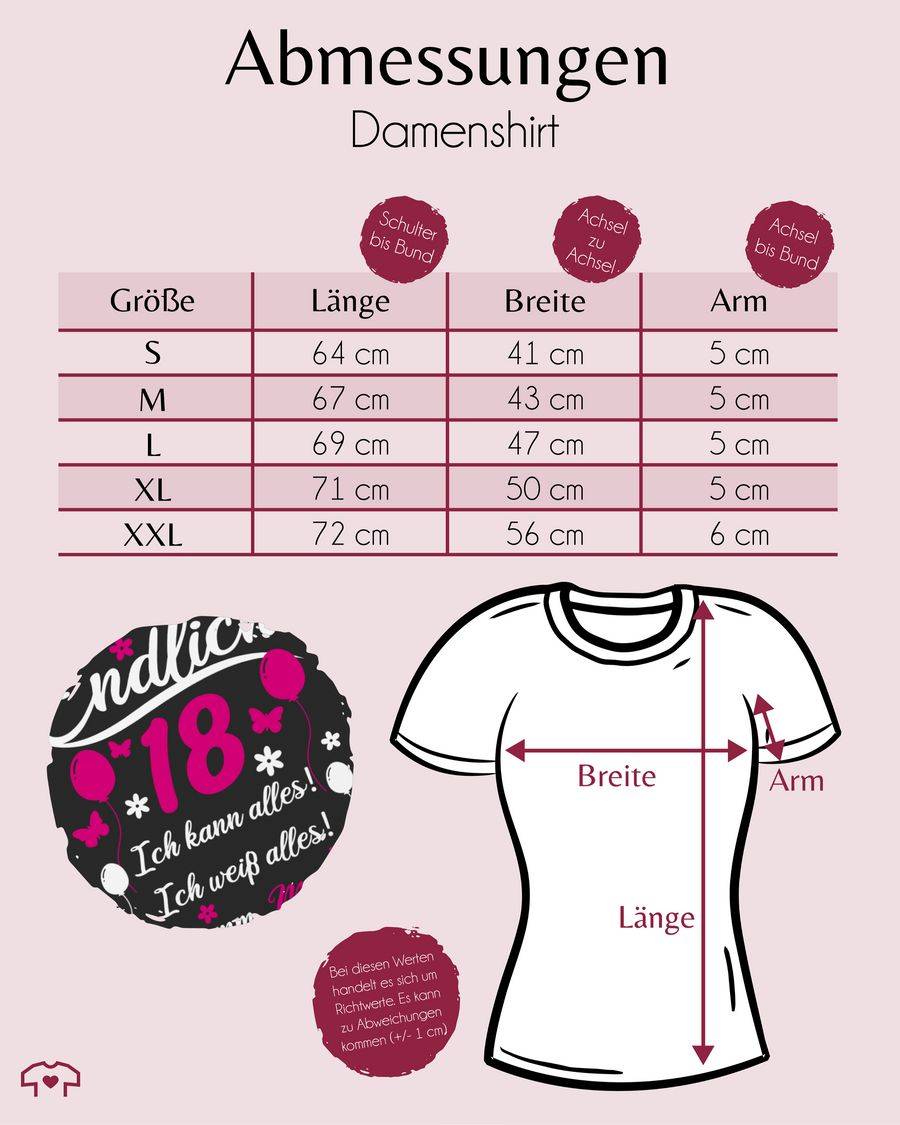 Shirtracer Endlich 18 Geschenk: T-Shirt Turnbeutel Shirtracer Weihnachtsangebot