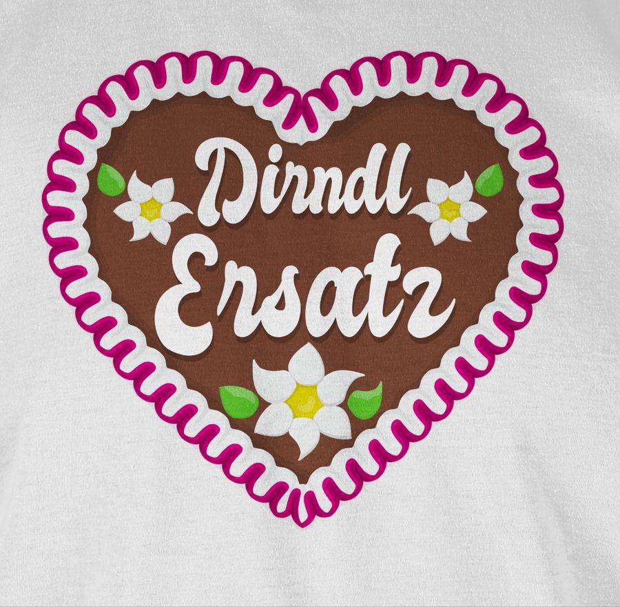 Shirtracer Dirndl Ersatz mit Lebkuchen: T-Shirt Turnbeutel Shirtracer Muttertagsangebot