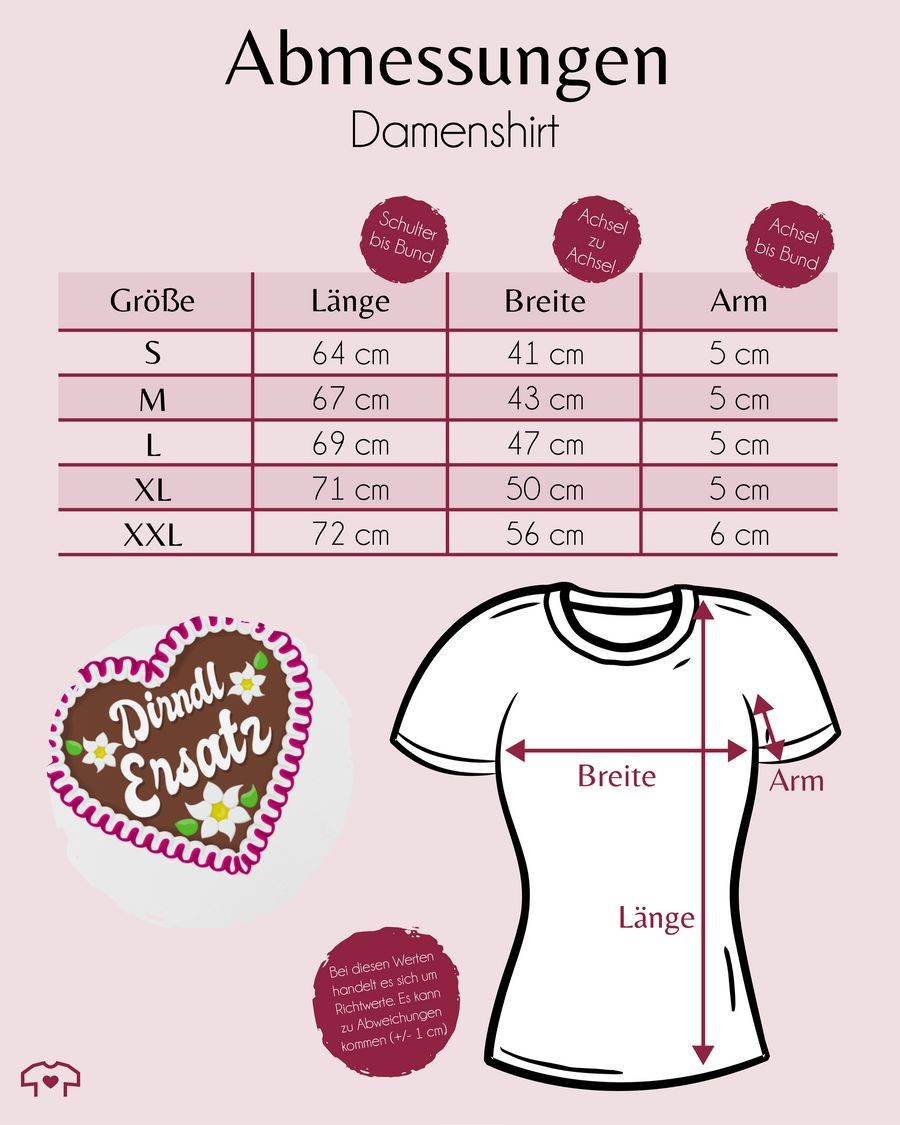 Shirtracer Dirndl Ersatz mit Lebkuchen: T-Shirt Turnbeutel Shirtracer Muttertagsangebot