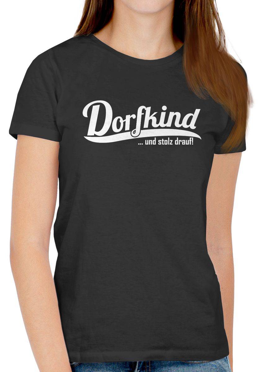 Shirtracer Dorfkind und stolz drauf Weiss Shirts & Mehr Shirtracer Vatertagsangebot
