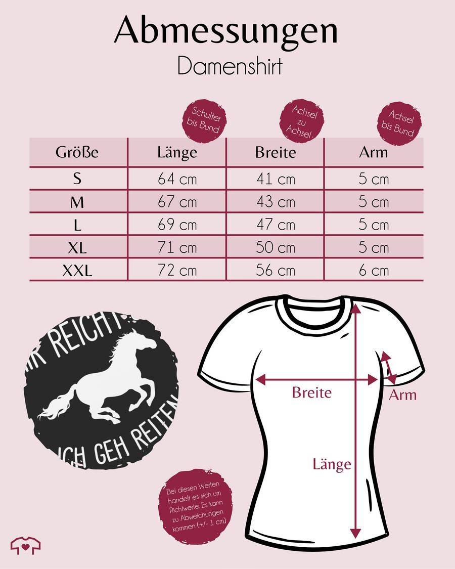 Shirtracer Mir reichts ich geh Reiten mit Pferd: T-Shirt Gym Bag Shirtracer Valentinstagsangebot