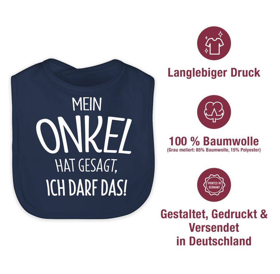 Shirtracer Mein Onkel hat gesagt ich darf das: T-Shirt Turnbeutel Shirtracer Räumungsverkauf