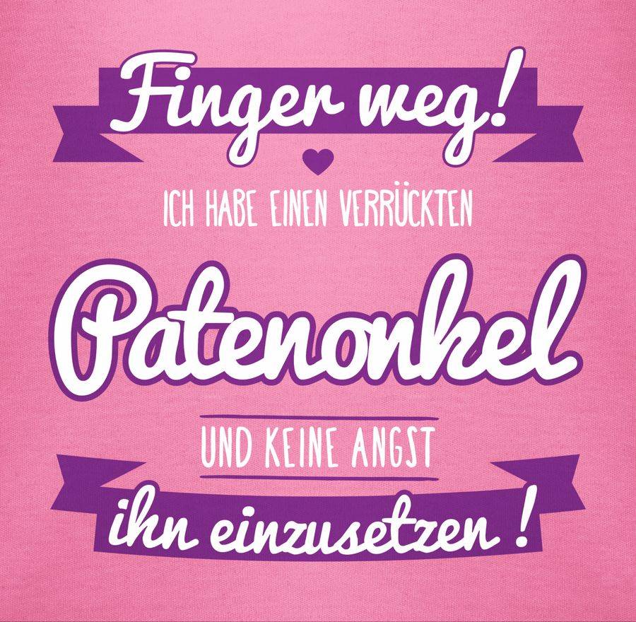 Shirtracer Ich habe einen verrückten Patenonkel lila: T-Shirt Gym Bag Shirtracer Bis zu 50% Rabatt