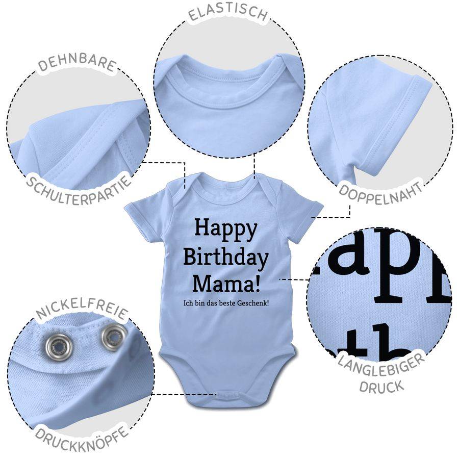 Shirtracer Happy Birthday Mama! Ich bin das beste Geschenk! Shirts & Mehr Shirtracer Nur für heute