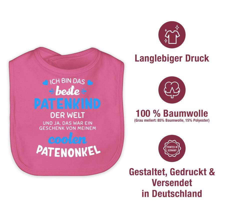 Shirtracer Ich bin das beste Patenkind der Welt weiß/blau Shirts & Mehr Shirtracer Bis zu 55% Rabatt