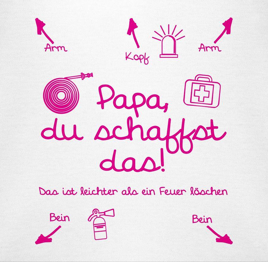 Shirtracer Papa du schaffst das Feuerwehr Mädchen Shirts & Mehr Shirtracer Super Rabatt