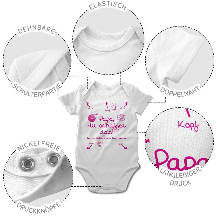 Shirtracer Papa du schaffst das Feuerwehr Mädchen Shirts & Mehr Shirtracer Super Rabatt