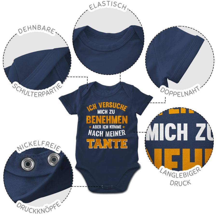 Shirtracer Ich versuche mich zu benehmen aber ich komme nach meiner Tante orange Shirts & Shirtracer Riesige Rabatte