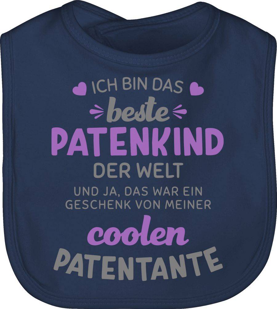 Shirtracer Ich bin das beste Patenkind der Welt grau/lila: Tshirt Gym Bag Shirtracer Speichern exportieren