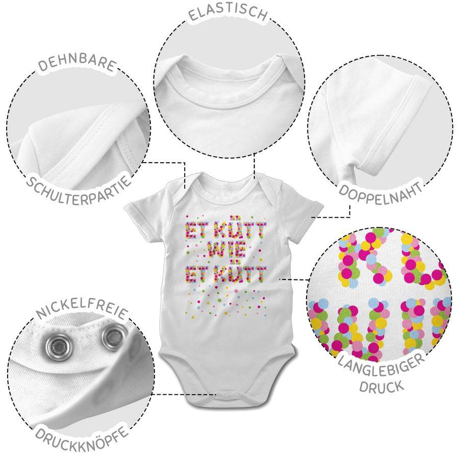 Shirtracer Et kütt wie et kütt - Konfetti: Tshirt Gym Bag Shirtracer Online