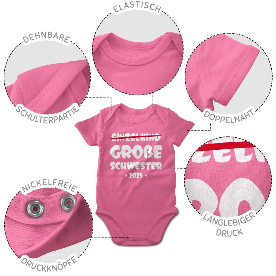 Shirtracer Einzelkind Große Schwester 2025 Shirts & Mehr Shirtracer im Angebot