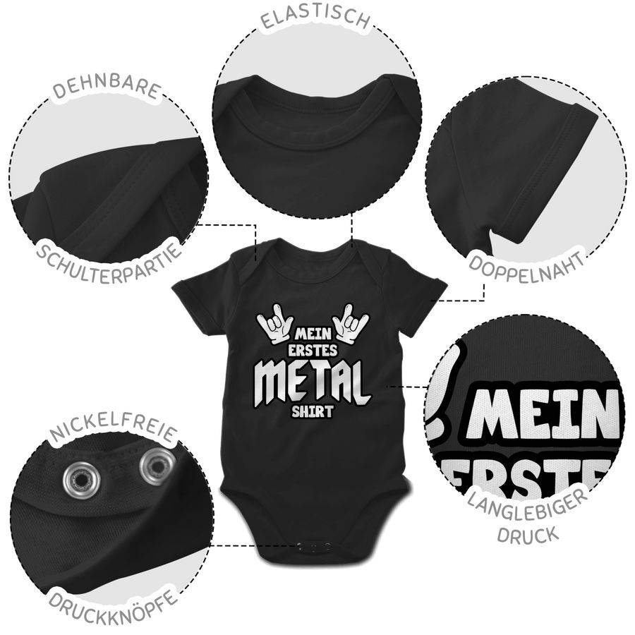 Shirtracer Mein erstes Metal Shirt Comic Shirts & Mehr Shirtracer Schlussverkauf