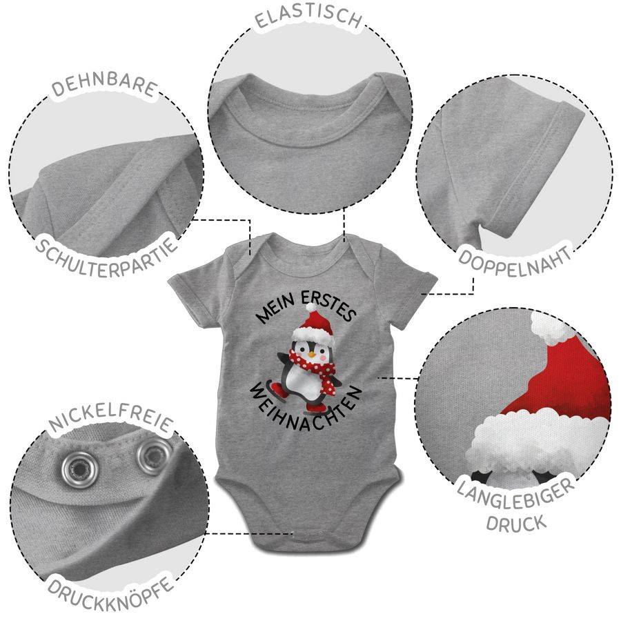 Shirtracer Mein erstes Weihnachten mit Pinguin - schwarz Shirts & Mehr Shirtracer Günstiger Verkauf
