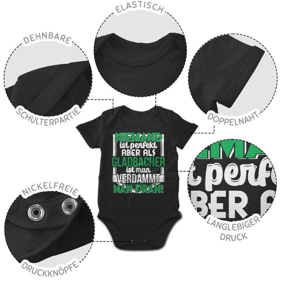 Shirtracer Niemand ist perfekt Gladbacher Shirts & Mehr Shirtracer Fabrik Onlineshop