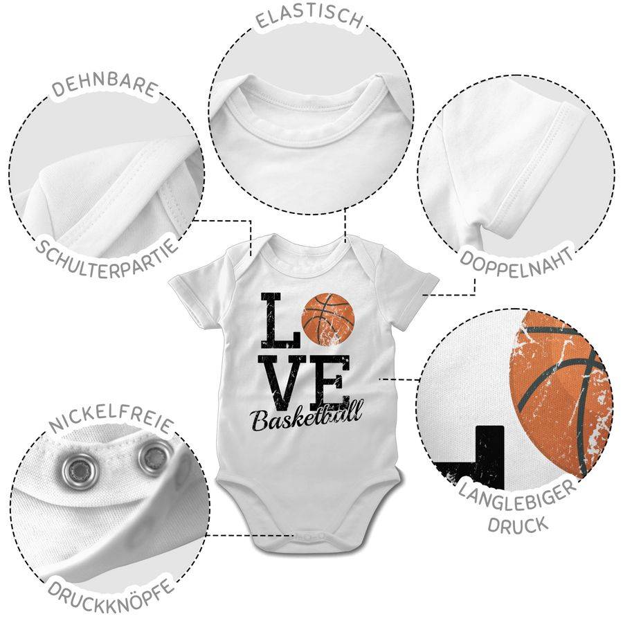 Shirtracer Love Basketball: T-Shirt Turnbeutel Shirtracer Fabrikpreis