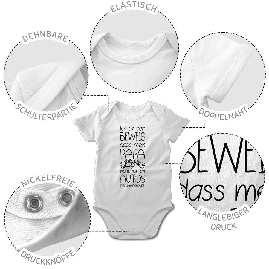 Shirtracer Ich bin der Beweis dass mein Papa nicht nur an Autos herumschraubt: T-Shirt Turn Shirtracer Versandkostenfrei