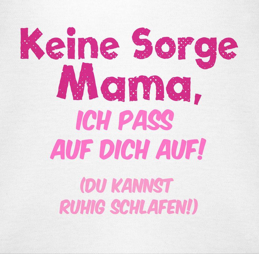 Shirtracer Keine Sorge Mama, ich pass auf dich auf! Du kannst ruhig schlafen!: T-Shirt Turn Shirtracer Saisonschlussverkauf