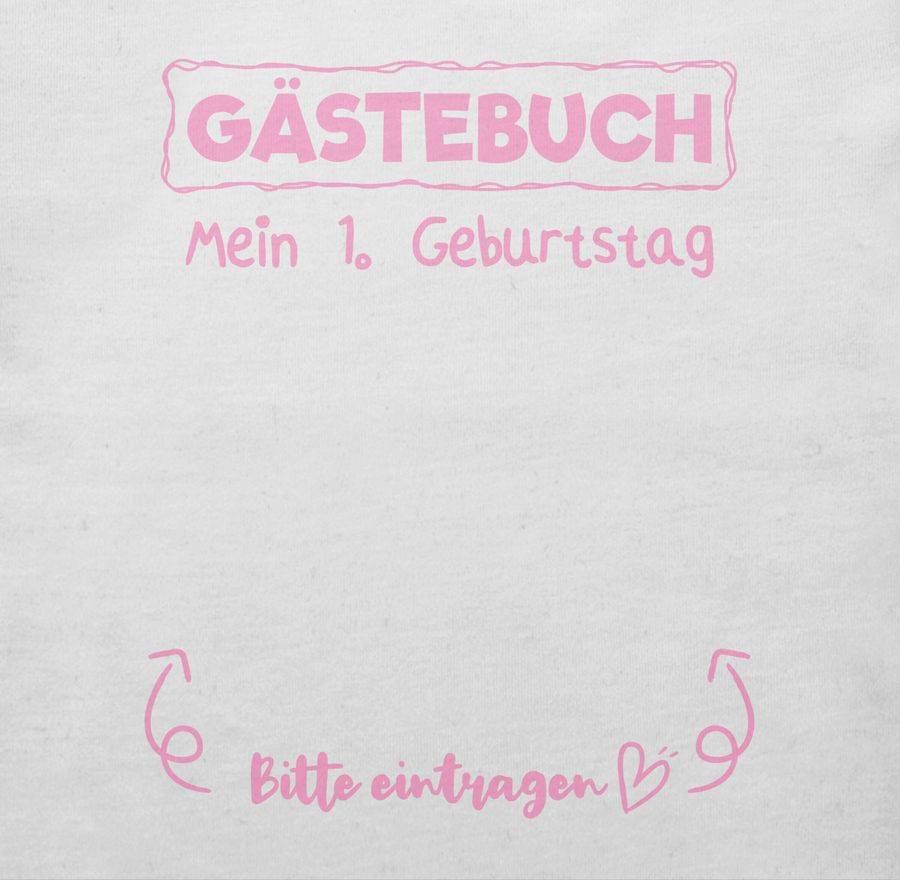 Shirtracer Gästebuch Mein erster Geburtstag rosa Shirts & Mehr Shirtracer Muttertagsangebot