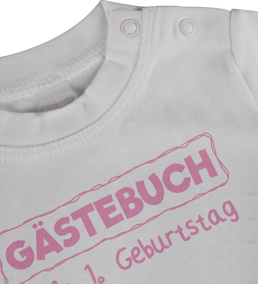 Shirtracer Gästebuch Mein erster Geburtstag rosa Shirts & Mehr Shirtracer Muttertagsangebot