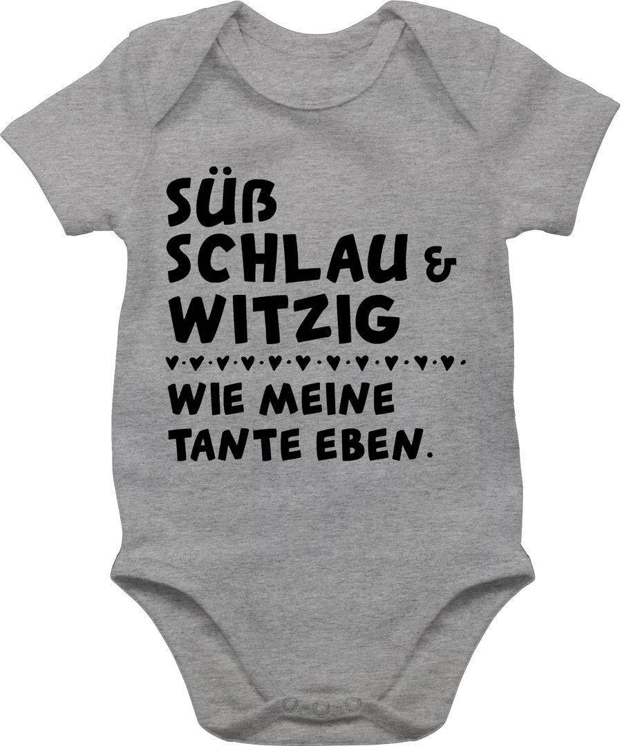 Shirtracer Süß schlau und witzig - wie meine Tante eben - Schwarz: T-Shirt Turnbeutel Shirtracer Große Rabatte