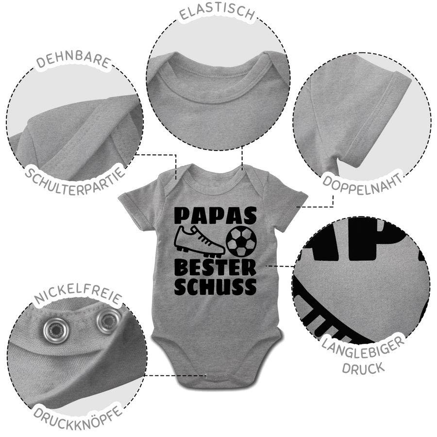 Shirtracer Papas bester Treffer mit Fussball - schwarz Shirts & Mehr Shirtracer Neuheiten