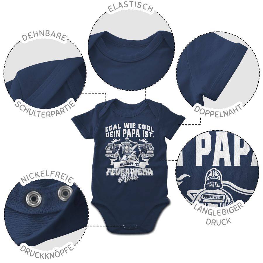 Shirtracer Egal wie cool dein Papa ist meiner ist Feuerwehr Mann Shirts & Mehr Shirtracer Kauf eins, bekomm eins gratis