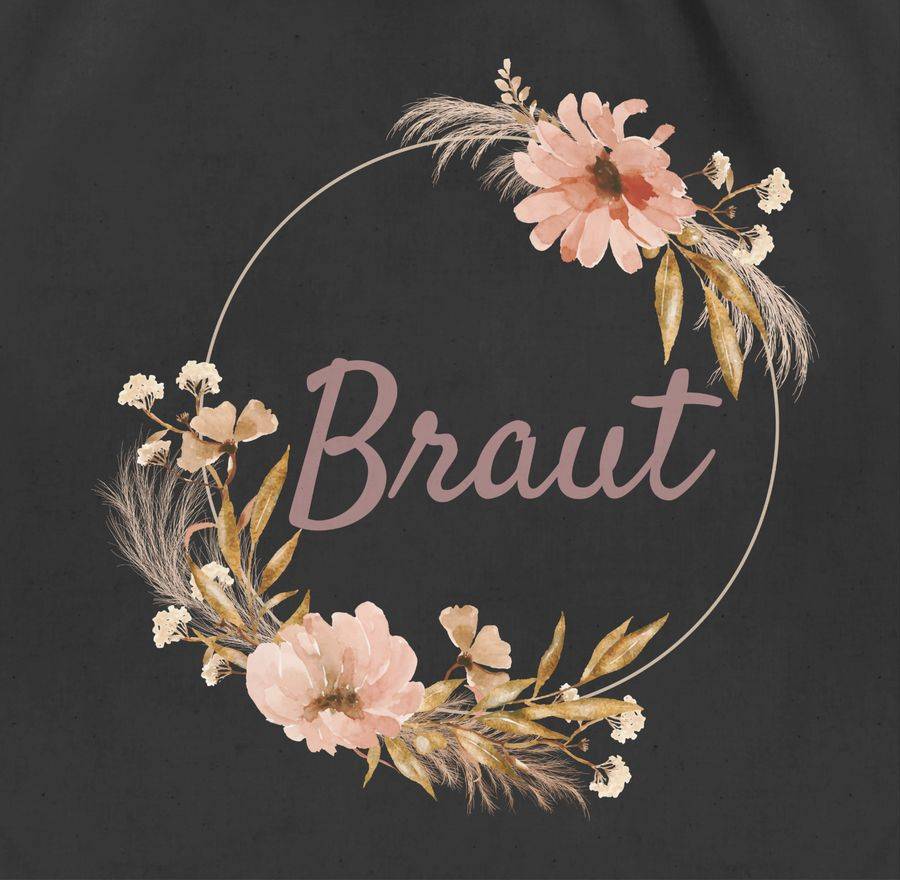 Shirtracer Braut Trockenblumenkranz Boho Aquarell Shirts & Mehr Shirtracer 50% Rabatt für begrenzte Zeit