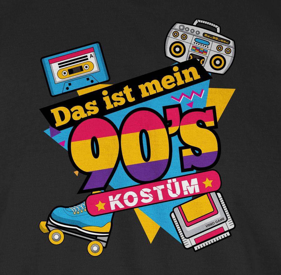 Shirtracer Das ist mein 90er Jahre Kostüm: Tshirt Rucksack Shirtracer Angebote