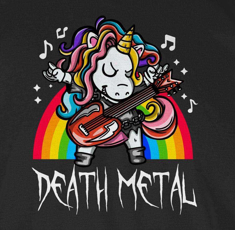 Shirtracer Death Metal Einhorn Shirts & Mehr Shirtracer Schlussverkauf