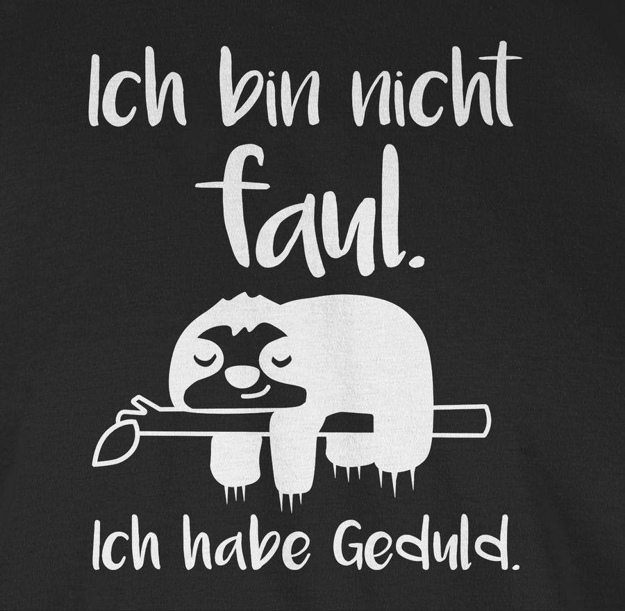 Shirtracer Ich bin nicht faul weiß Shirts & Mehr Shirtracer Preisnachlass
