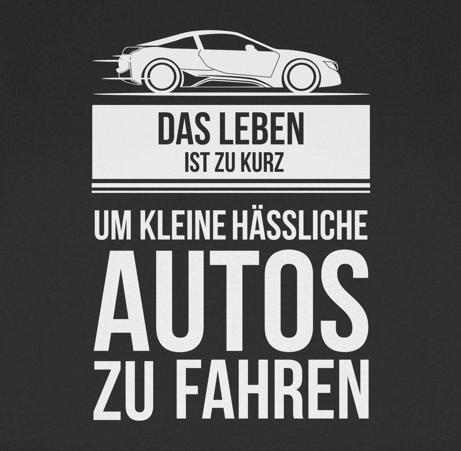 Shirtracer das leben ist zu kurz um kleine hässliche autos zu fahren: T-Shirt Turnbeutel Shirtracer Black Friday