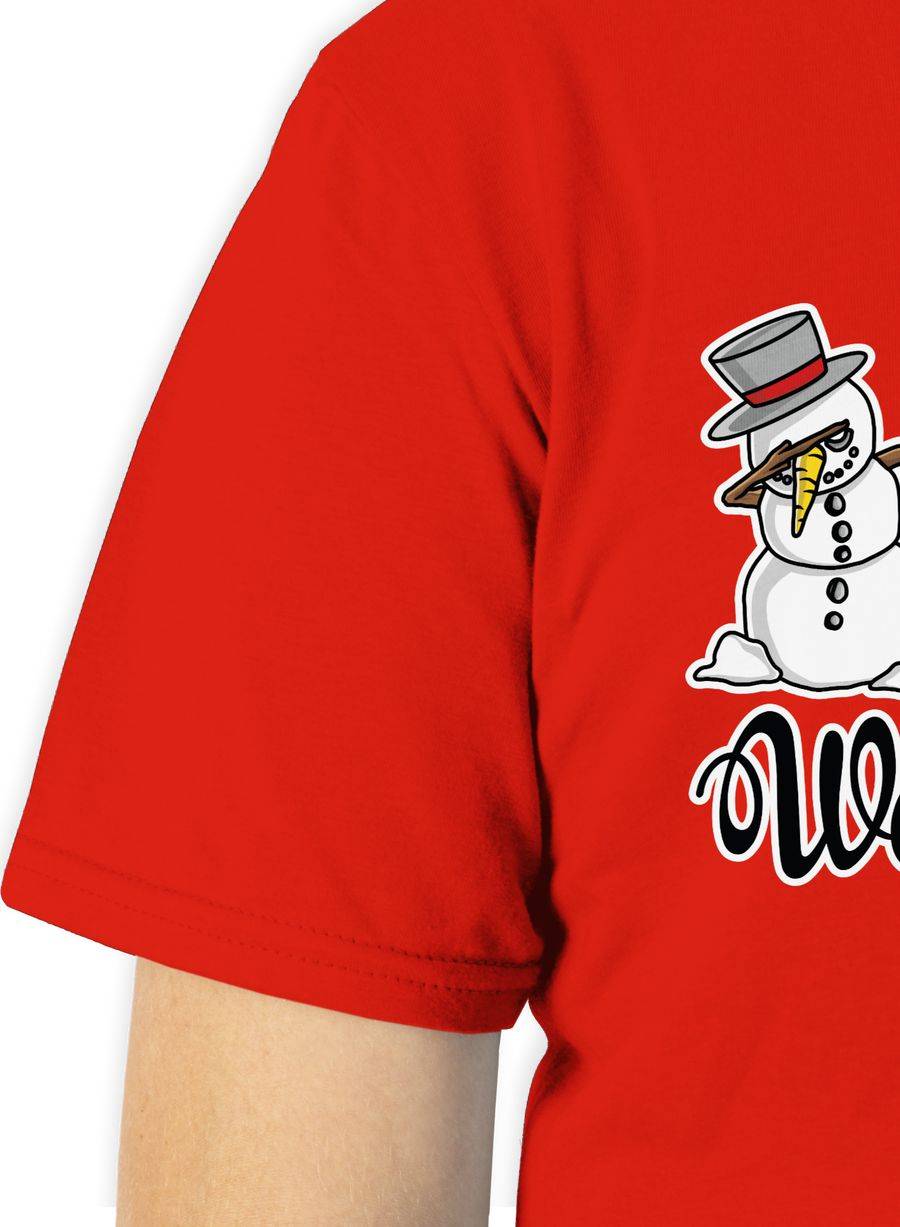 Shirtracer Frohe Weihnachten mit Dabbing Figuren - weiß: Tshirt Gym Bag Shirtracer Jubiläumsangebot