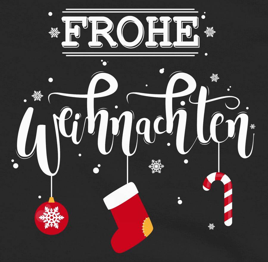 Shirtracer Frohe Weihnachten Lettering Shirts & Mehr Shirtracer Bestseller