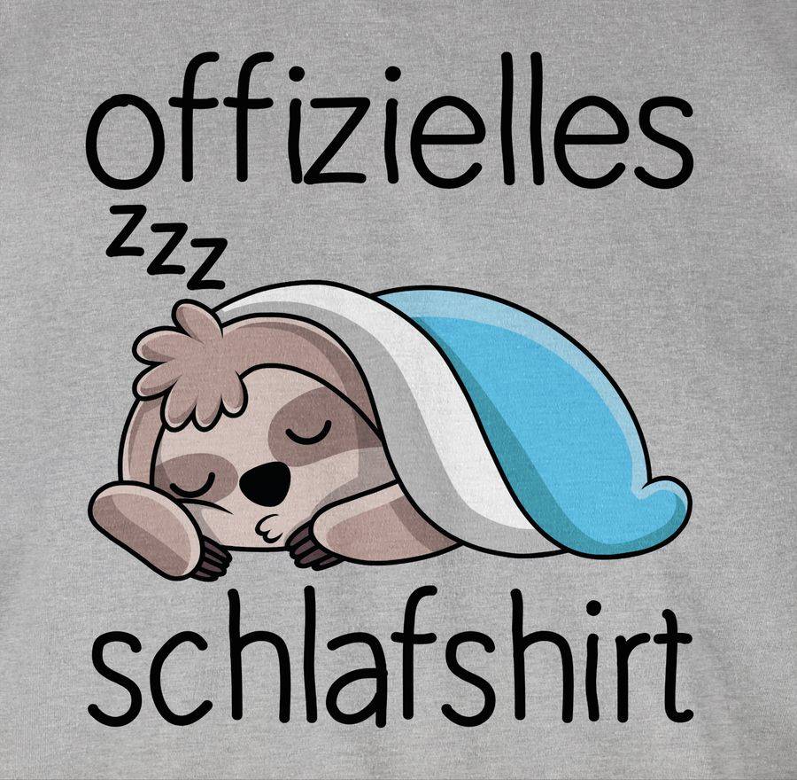 Shirtracer Offizielles Schlafshirt mit Faultier - schwarz Shirts & Mehr Shirtracer Kostenlose Rückgabe