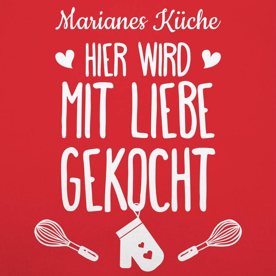 Shirtracer Hier wird mit Liebe gekocht mit Name Shirts & Mehr Shirtracer Bis zu 50% Rabatt